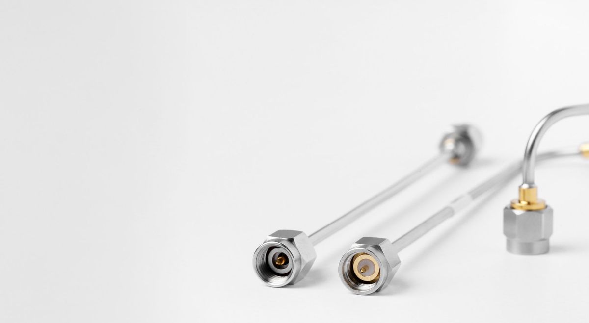 TESART CR220 semi-rigid cable assembly with precision connectors
