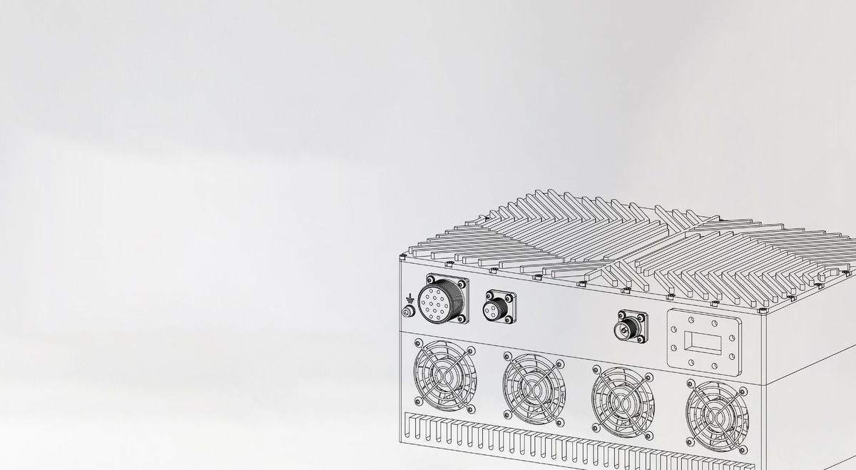 TESART high-power amplifier outline drawing